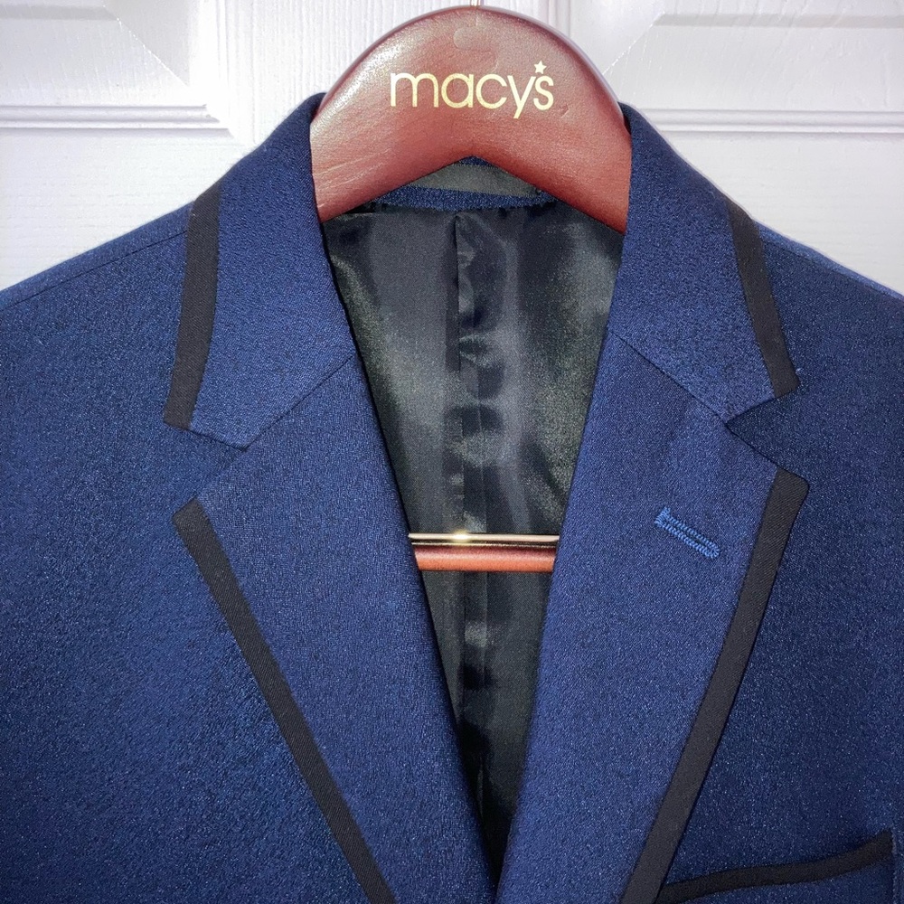 Kenneth Cole Mens Dinner Jacket- 38S -Midnight Navy Blue